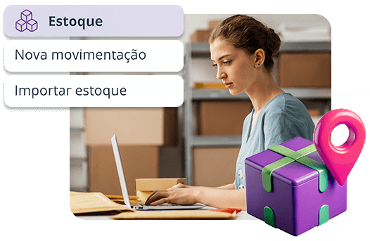 Tela de gestão de estoque do Hiper